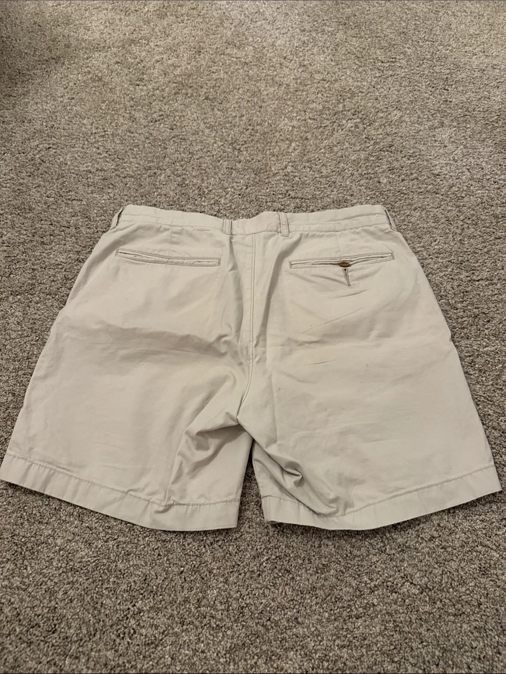 J. Crew Men’s Khaki Flat-Front Cotton Shorts 31